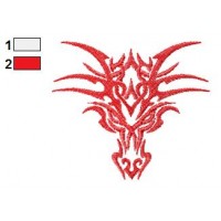 Red Dragon Tattoo Embroidery Design